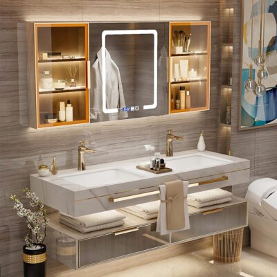 Gợi ý những thiết kế tủ lavabo tiện lợi và đẹp mắt cho phòng tắm